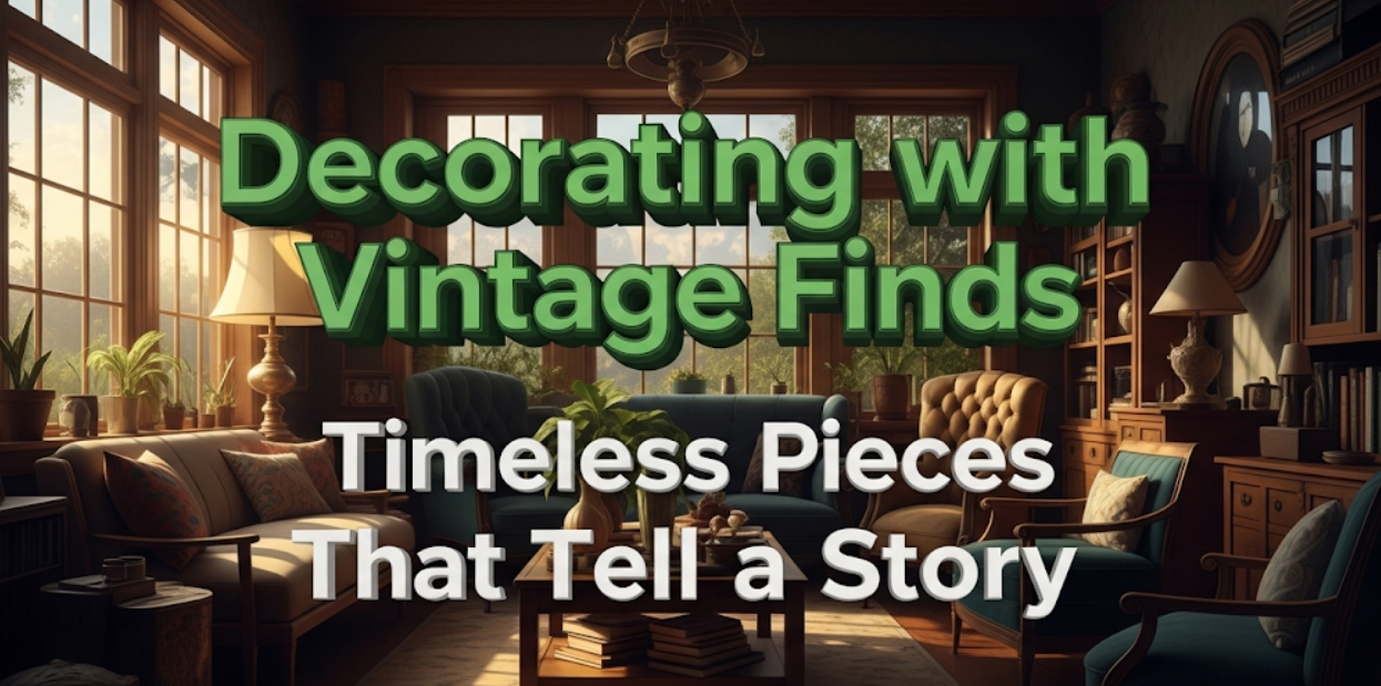 Decorating with Vintage Finds: Timeless Pieces That Tell a Story