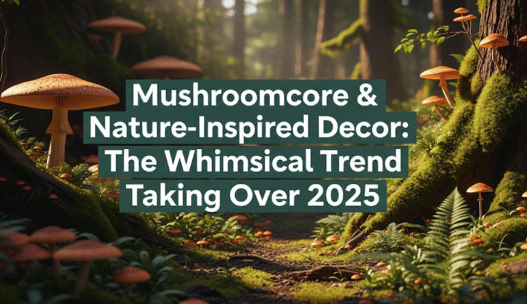 Mushroomcore & Nature-Inspired Decor: The Whimsical Trend Taking Over 2025