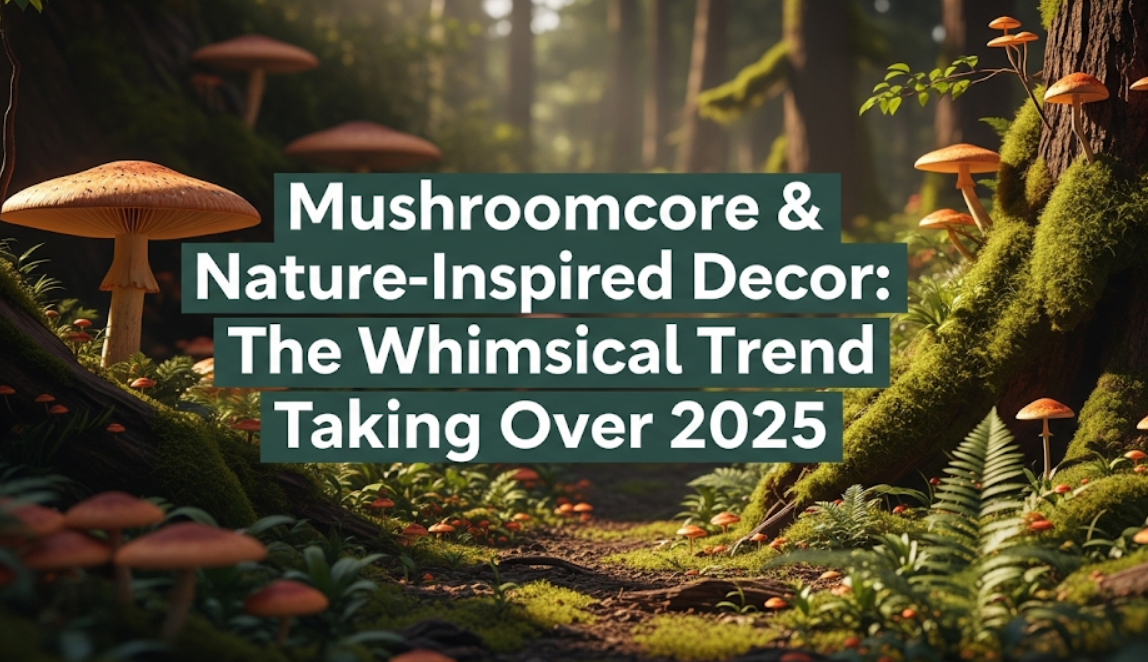 Mushroomcore & Nature-Inspired Decor: The Whimsical Trend Taking Over 2025