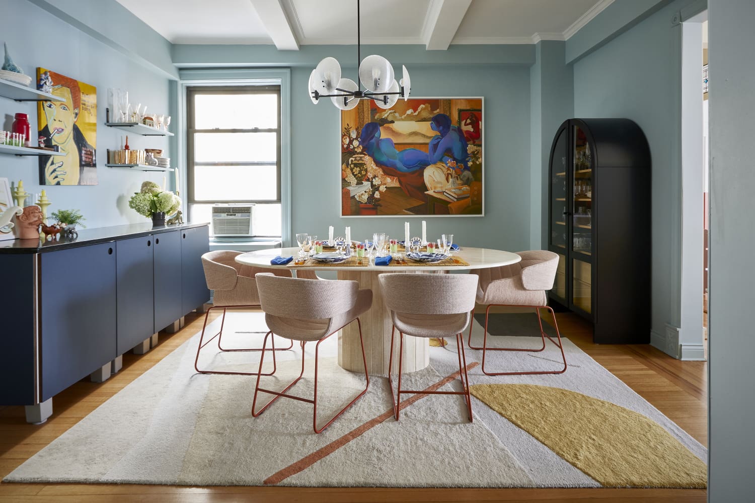 How To Use a Rug As a Tablecloth (and Why You Should)